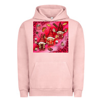 Pigment Salmon gnomies with food Urban Hoodie - NancyCooperArtShop