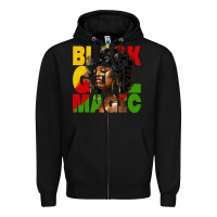 Black black girl magic juneteenth Zipper Hoodie - HRA Design Shop