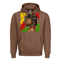 Chestnut black girl magic juneteenth Zipper Hoodie - HRA Design Shop