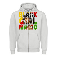 Dove Grey black girl magic juneteenth Zipper Hoodie - HRA Design Shop
