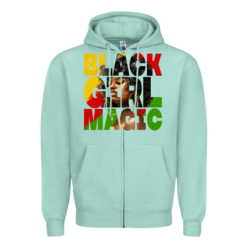 Black Girl Magic Juneteenth Zipper Hoodie by HRA Design Shop | Teevron
