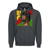 Smoke black girl magic juneteenth Zipper Hoodie - HRA Design Shop