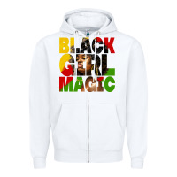 White black girl magic juneteenth Zipper Hoodie - HRA Design Shop