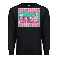 Black pink christmas coffee Premium Sweatshirt - Jasminsmagicworld