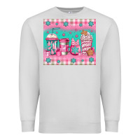 Dove Grey pink christmas coffee Premium Sweatshirt - Jasminsmagicworld