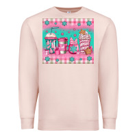 Pale Pink pink christmas coffee Premium Sweatshirt - Jasminsmagicworld