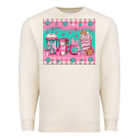Sandshell pink christmas coffee Premium Sweatshirt - Jasminsmagicworld
