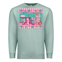 Seafoam pink christmas coffee Premium Sweatshirt - Jasminsmagicworld