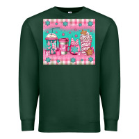Sports Green pink christmas coffee Premium Sweatshirt - Jasminsmagicworld