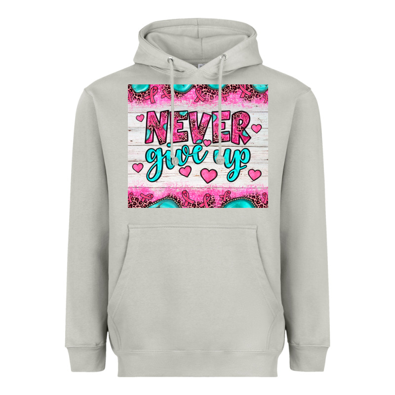 Never Give Up Heavyweight Hoodie by JahusDesignShop | Teevron
