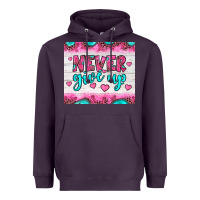 Plum never give up Heavyweight Hoodie - JahusDesignShop