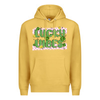 Antique Gold lucky vibes Premium Hoodie - MaliasSmallBusiness
