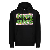Black lucky vibes Premium Hoodie - MaliasSmallBusiness