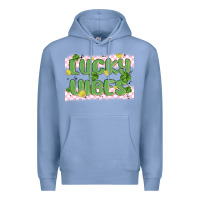 Colony Blue lucky vibes Premium Hoodie - MaliasSmallBusiness