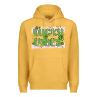 Mustard lucky vibes Premium Hoodie - MaliasSmallBusiness