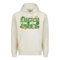 Oatmeal Heather lucky vibes Premium Hoodie - MaliasSmallBusiness