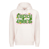 Pale Pink lucky vibes Premium Hoodie - MaliasSmallBusiness