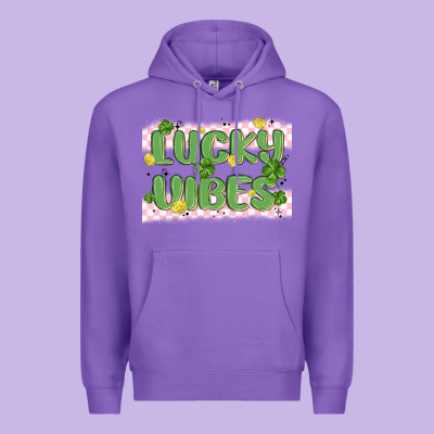 Lucky Vibes Premium Hoodie Designed By Maliassmallbusiness