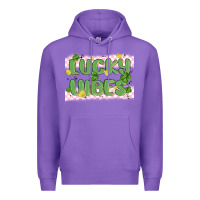 Purple lucky vibes Premium Hoodie - MaliasSmallBusiness