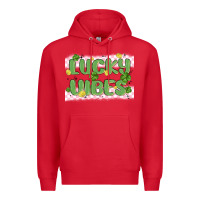 Red lucky vibes Premium Hoodie - MaliasSmallBusiness