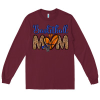 Burgundy basketball mom Long Sleeve Tee - Zillion Design Studio
