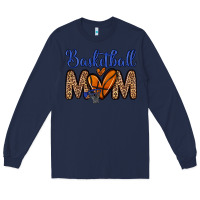 Navy basketball mom Long Sleeve Tee - Zillion Design Studio