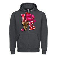 Smoke love lips Zipper Hoodie - FaDigitalArtStudio