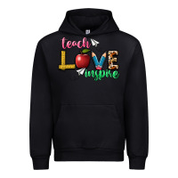 Black teach love inspire Urban Hoodie - NancyCooperArtShop