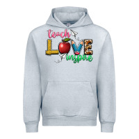 Heather Grey teach love inspire Urban Hoodie - NancyCooperArtShop
