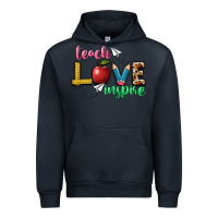 Navy teach love inspire Urban Hoodie - NancyCooperArtShop
