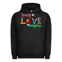 Pigment Black teach love inspire Urban Hoodie - NancyCooperArtShop