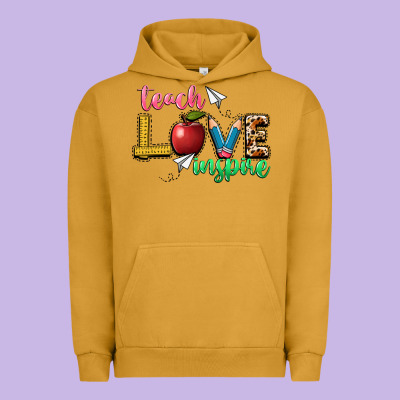 Teach Love Inspire Urban Hoodie Designed By Nancycooperartshop