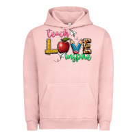 Pigment Salmon teach love inspire Urban Hoodie - NancyCooperArtShop