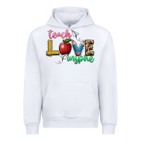 White teach love inspire Urban Hoodie - NancyCooperArtShop