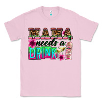 Bubblegum Pink mama needs a drink Classic Tee - Zillion Design Studio