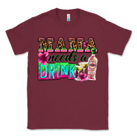 Burgundy mama needs a drink Classic Tee - Zillion Design Studio