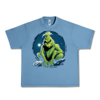 Pebble Blue Grinch Urban Heavy Tee - Unal Design