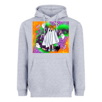 Heather Grey cute ghost halloween tumbler Heavyweight Hoodie - BundleAndBundleShop