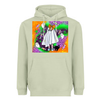 Matcha cute ghost halloween tumbler Heavyweight Hoodie - BundleAndBundleShop