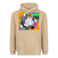 Mushroom cute ghost halloween tumbler Heavyweight Hoodie - BundleAndBundleShop