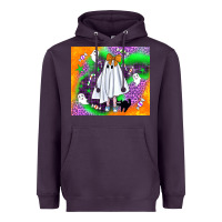 Plum cute ghost halloween tumbler Heavyweight Hoodie - BundleAndBundleShop