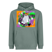 Sage cute ghost halloween tumbler Heavyweight Hoodie - BundleAndBundleShop