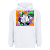 White cute ghost halloween tumbler Heavyweight Hoodie - BundleAndBundleShop