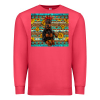 Cardinal doberman with western background Premium Sweatshirt - Artiststas