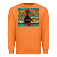 Carrot doberman with western background Premium Sweatshirt - Artiststas