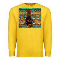 Lemon doberman with western background Premium Sweatshirt - Artiststas