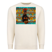 Sandshell doberman with western background Premium Sweatshirt - Artiststas