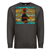Smoke doberman with western background Premium Sweatshirt - Artiststas