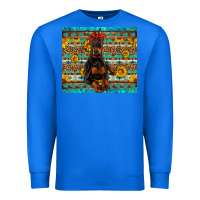 True Royal doberman with western background Premium Sweatshirt - Artiststas