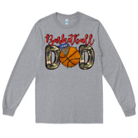 Heather Grey basketball dad Long Sleeve Tee - Zillion Design Studio